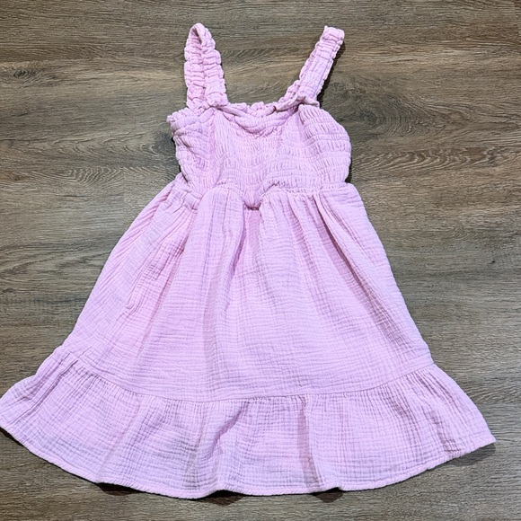 Hello Franki Other - Hello Franki Smocked Pink Ruffled Kids Dress
